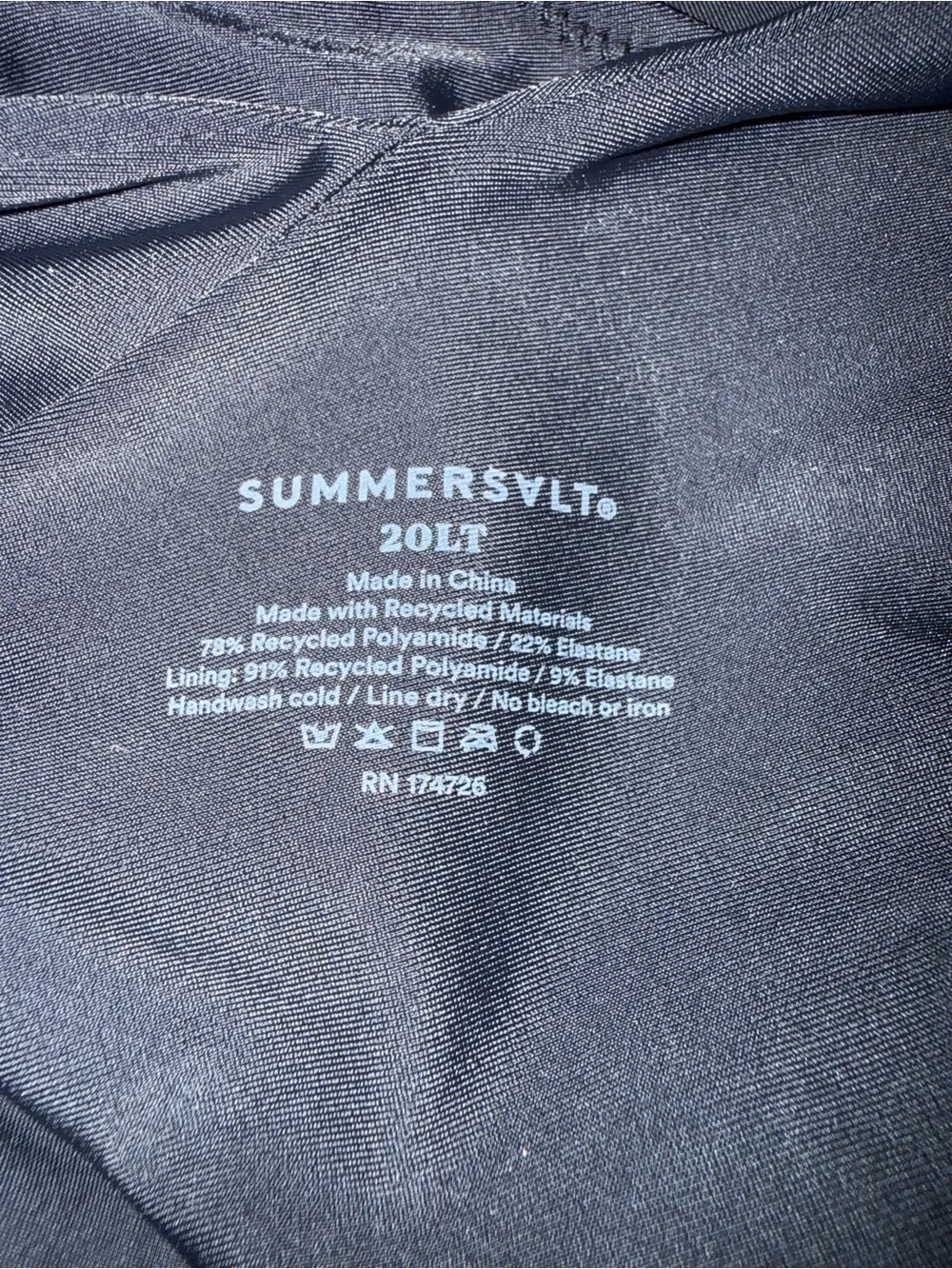 summersalt One-Shoulder Black Swimsuit